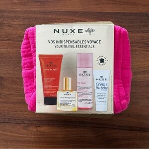 NUXE Paris Your Travel Essentials 4pc Travel Set in Pouch Made in France NWT